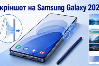 Як зробити скріншот на Samsung Galaxy в 2026: кнопки, жести, Bixby та S Pen
