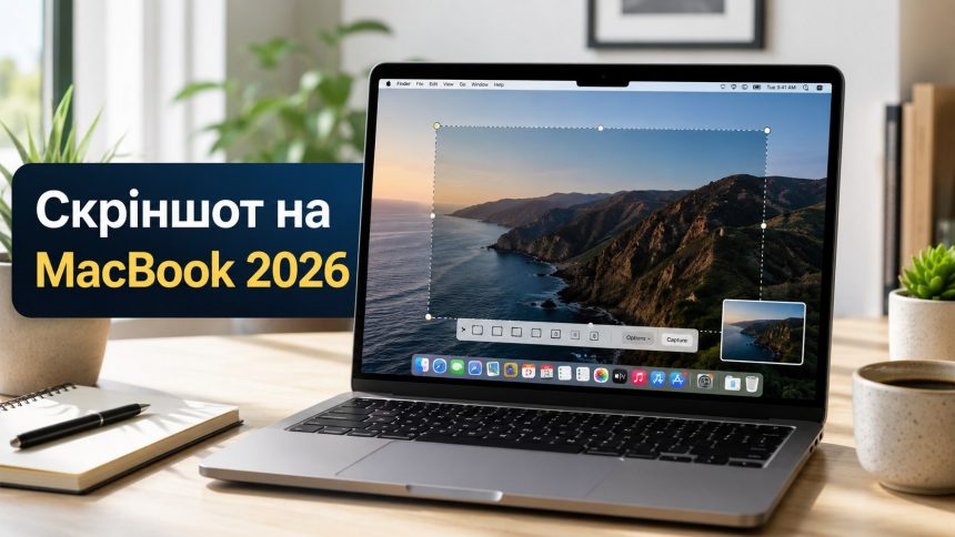 Як зробити скріншот на macOS у 2026 році: повна інструкція для користувачів MacBook
