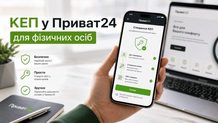 Як зробити електронний підпис у Приват24 у 2026 році: покрокова інструкція для фізосіб
