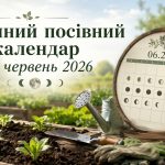 Місячний посівний календар на червень 2026: що та коли сіяти в Україні