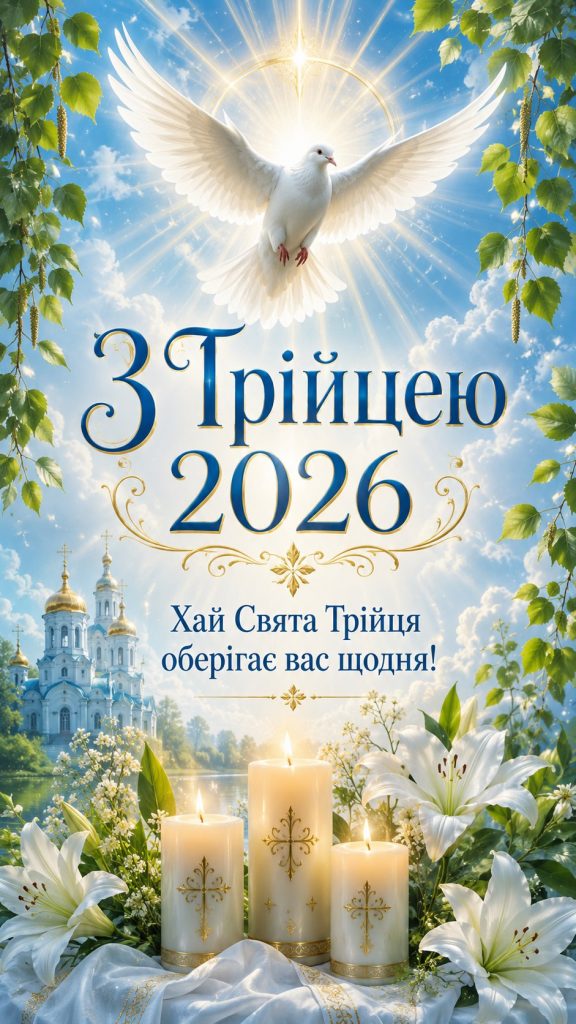 З Трійцею 2026: добрі побажання, картинки, СМС і листівки українською