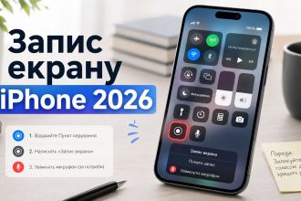 Як зробити запис екрану на айфоні: проста інструкція для iOS 17 та iOS 18