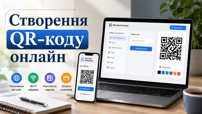 Як зробити QR-код онлайн безкоштовно: для посилання, Wi-Fi, контактів і візитки