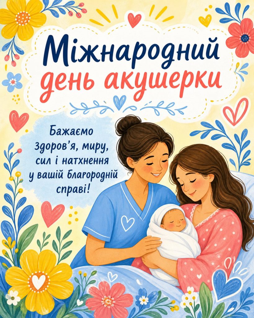 Міжнародний день акушерки 5 травня 2026: картинки, СМС, побажання прозою та листівки українською