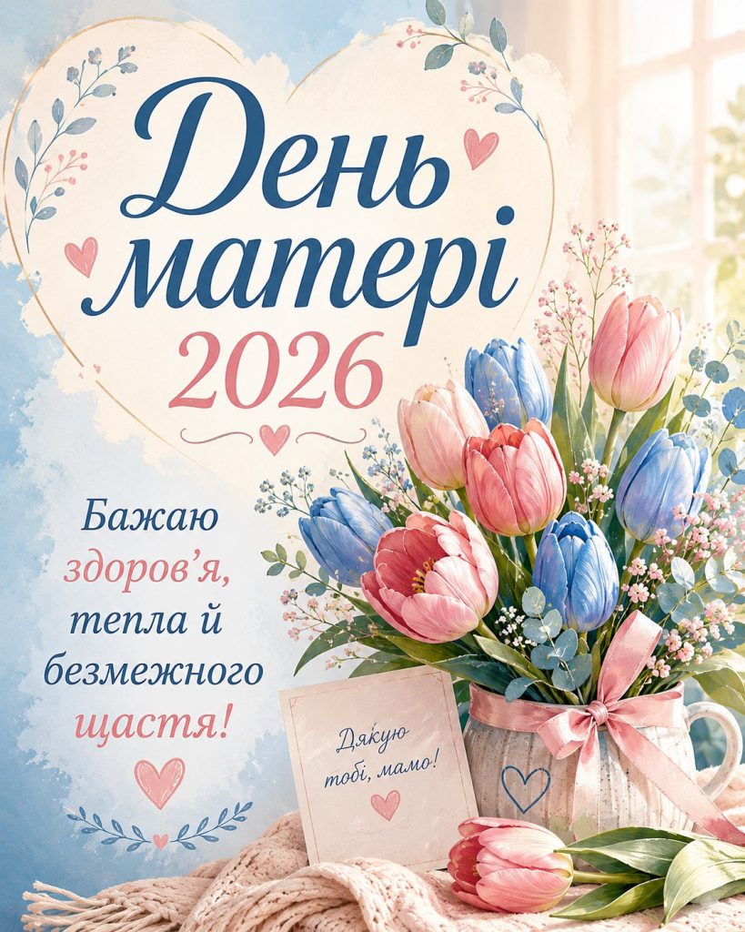 День матері 10 травня 2026: теплі картинки, СМС, побажання прозою та листівки українською