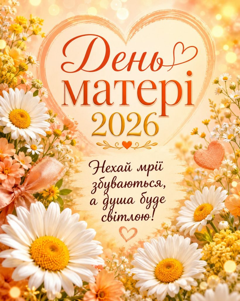 День матері 10 травня 2026: теплі картинки, СМС, побажання прозою та листівки українською