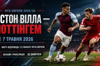 Астон Вілла — Ноттінгем 7 травня 2026: онлайн-трансляція та де дивитися матч-відповідь 1/2 фіналу Ліги Європи