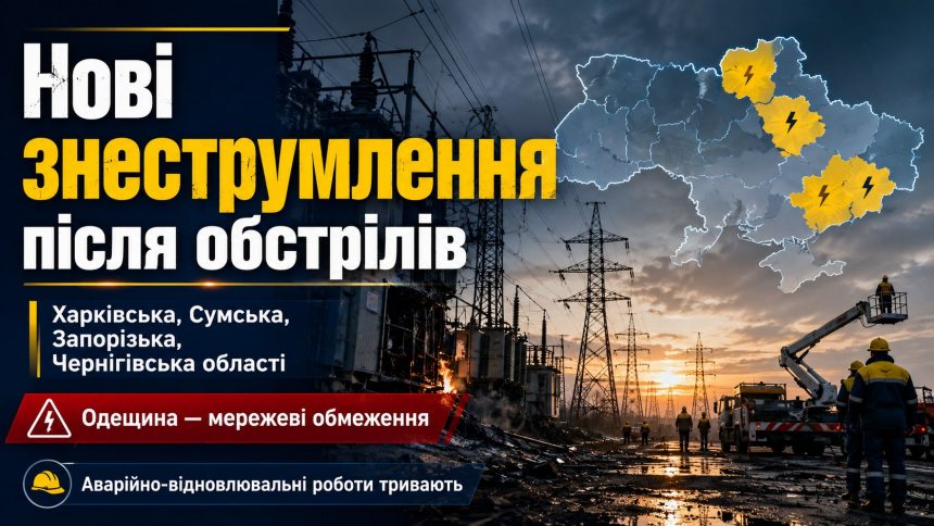 Відключення світла 8 травня 2026 в Україні: в яких областях не буде електрики сьогодні