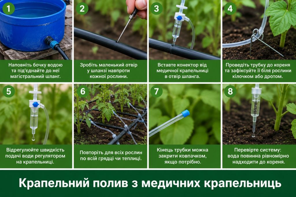 Як зробити крапельний полив своїми руками: з трубок, крапельниць і пластикових пляшок