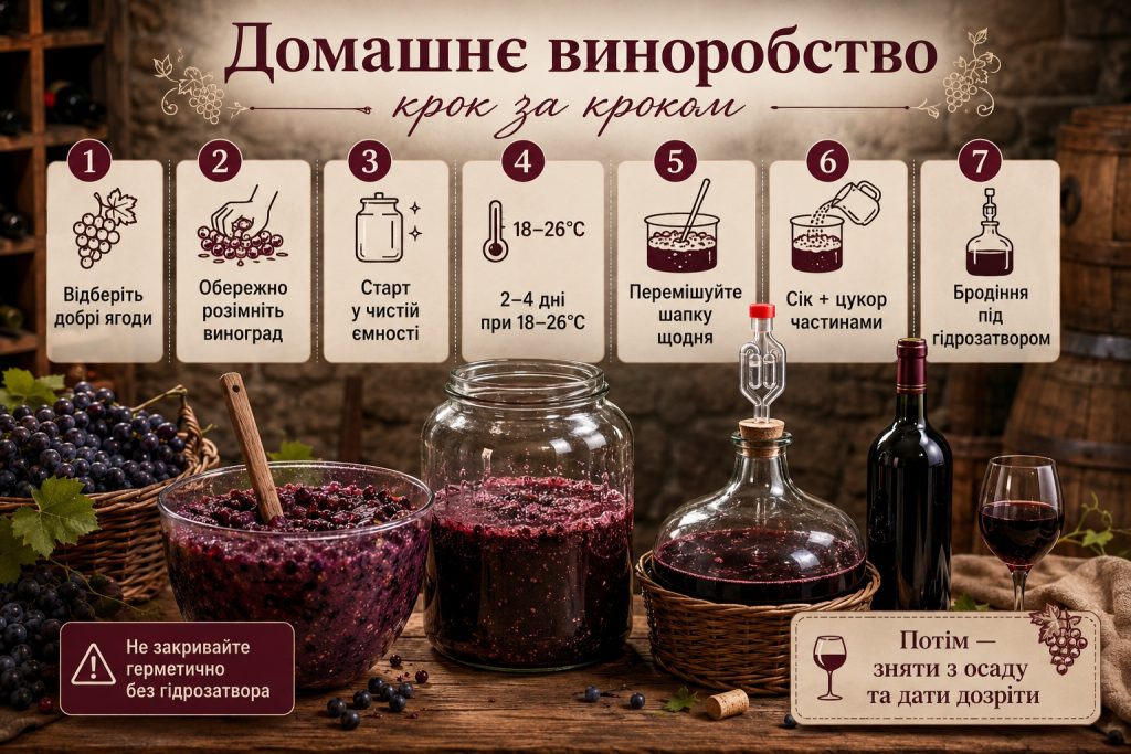 Як зробити вино з винограду в домашніх умовах: рецепт, час бродіння та правила переливання