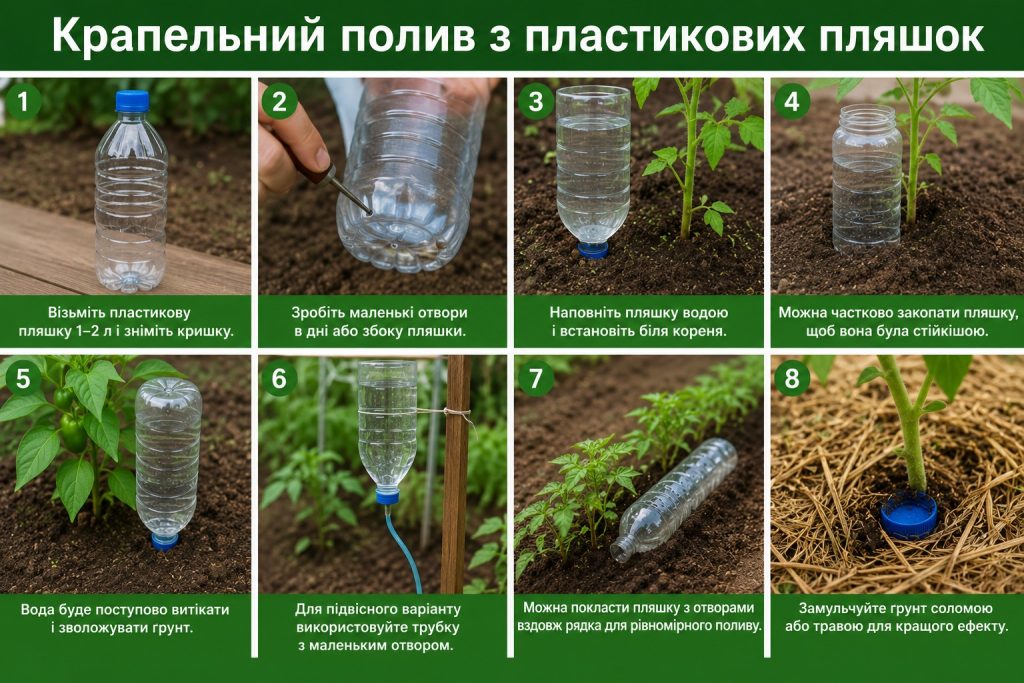 Як зробити крапельний полив своїми руками: з трубок, крапельниць і пластикових пляшок