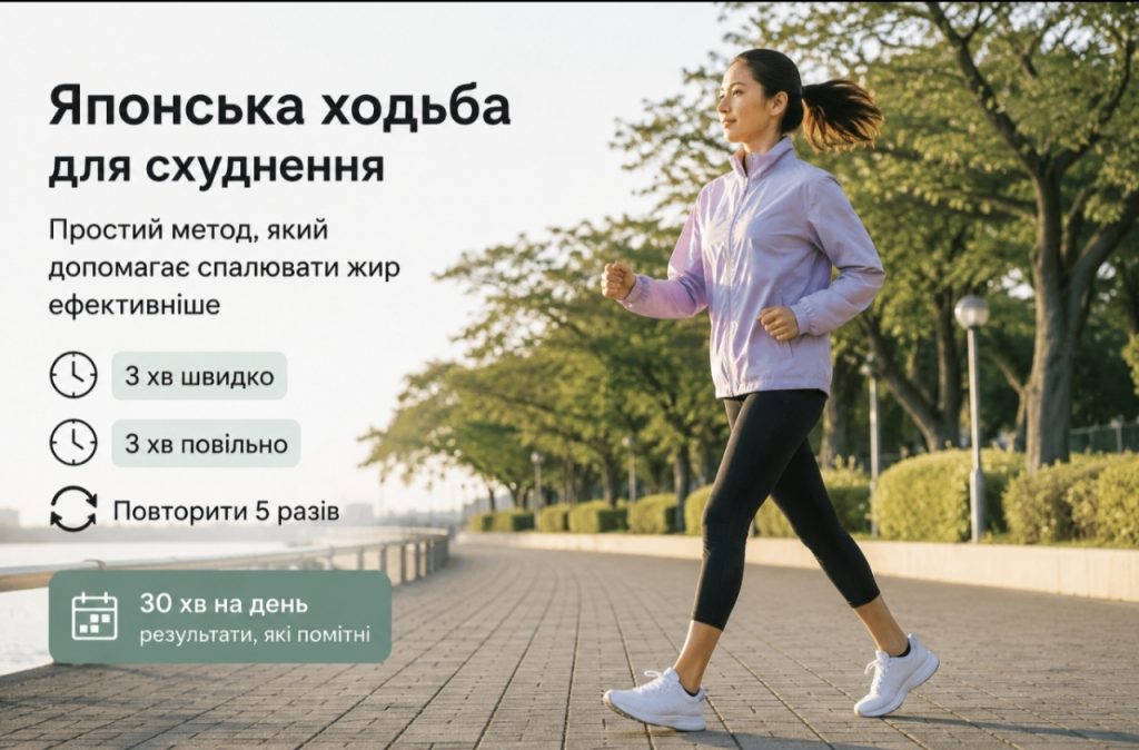 Що таке японська ходьба і чому її називають найпростішим способом схуднення