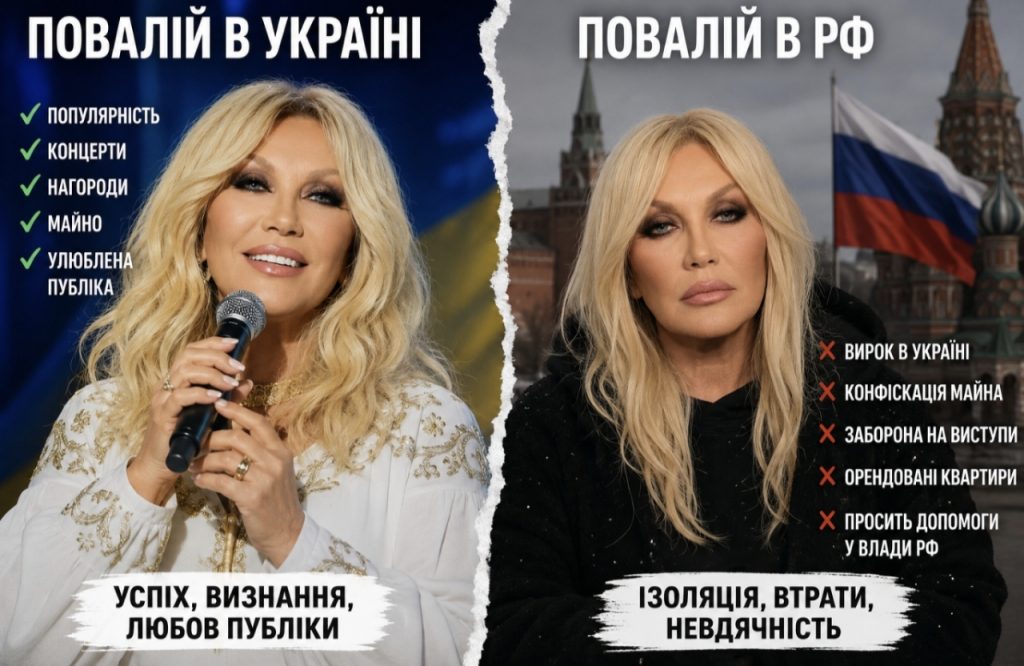 Що сталося з Таїсією Повалій після вироку в Україні: чому співачка просить допомоги у Росії