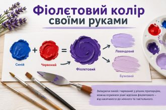Як зробити фіолетовий колір: які фарби змішати та як отримати потрібний відтінок