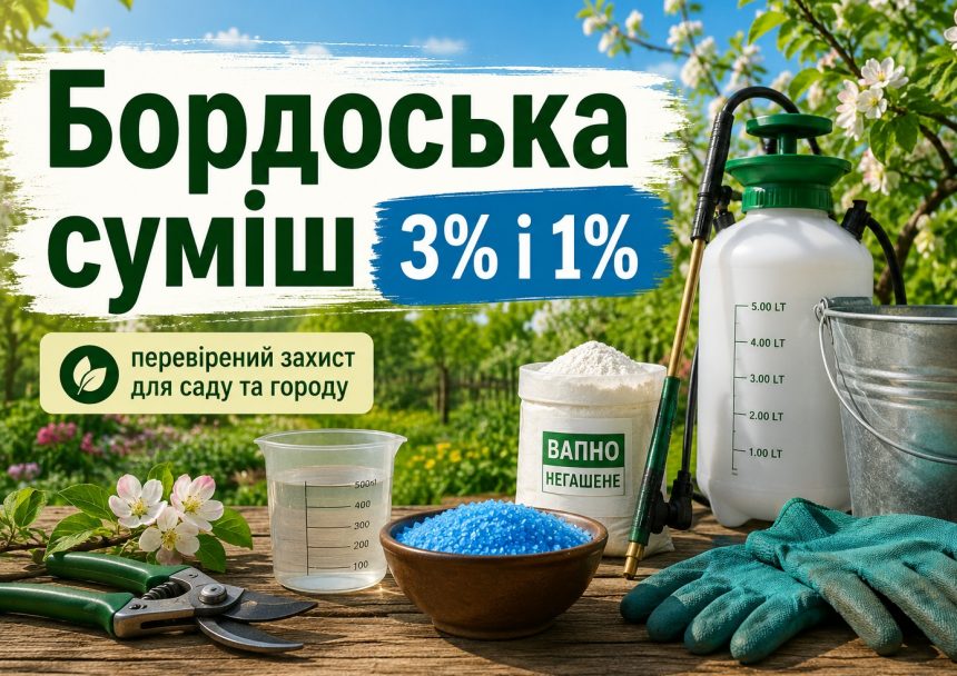 Як зробити бордоську суміш 1% і 3%: пропорції купоросу та вапна для обробки саду