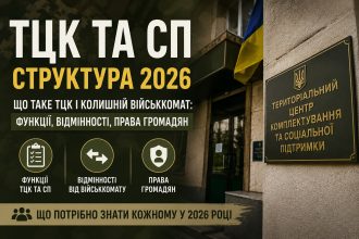 ТЦК та СП 2026: що це таке, функції, права громадян і відмінність від військкомату