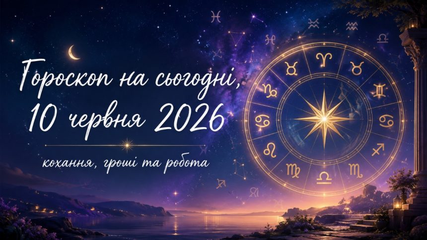 Гороскоп на сьогодні, 10 червня 2026, для всіх знаків Зодіаку: кохання, гроші та робота