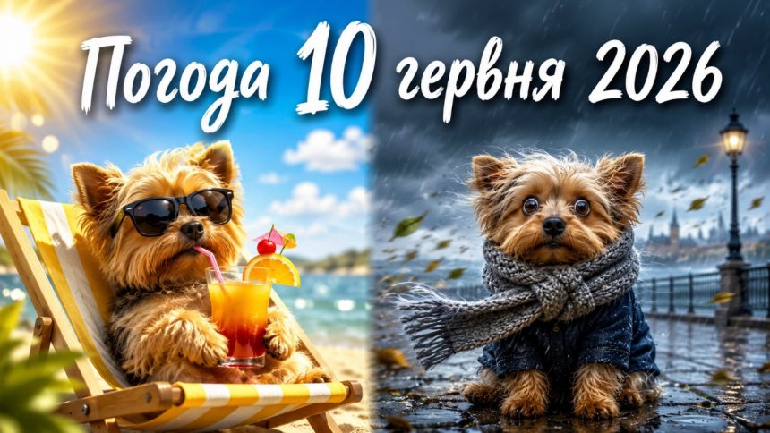 Погода на 10 червня 2026 в Україні: прогноз синоптиків та чи буде похолодання