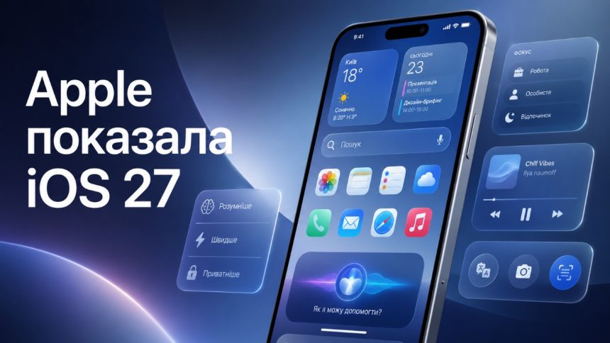 Apple оновила iPhone в iOS 27: нова Siri AI, швидкість і функція, яку чекали роками