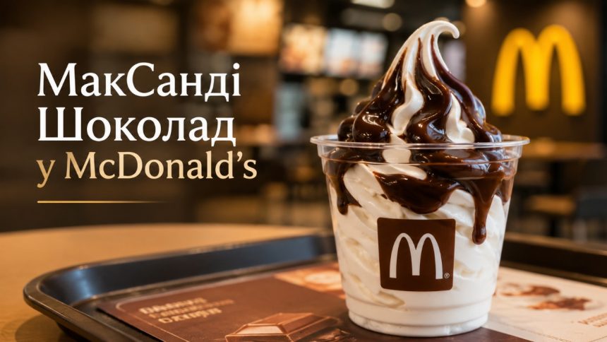 МакСанді Шоколад в McDonald’s Україна 2026: ціна, склад та як замовити