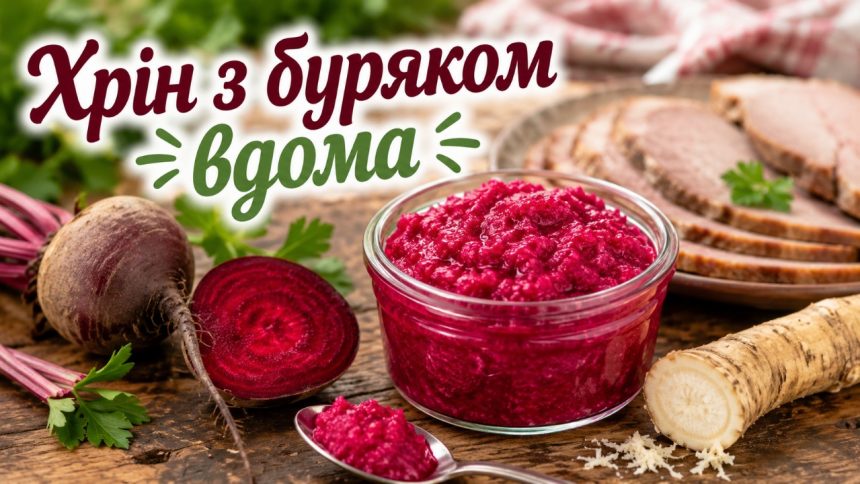 Як зробити хрін з буряком на зиму: український рецепт з фото покроково