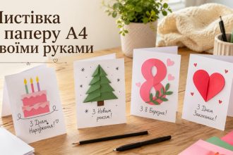 Як зробити листівку з А4 за 5 хвилин: ідеї для ДР, Нового року та 8 Березня