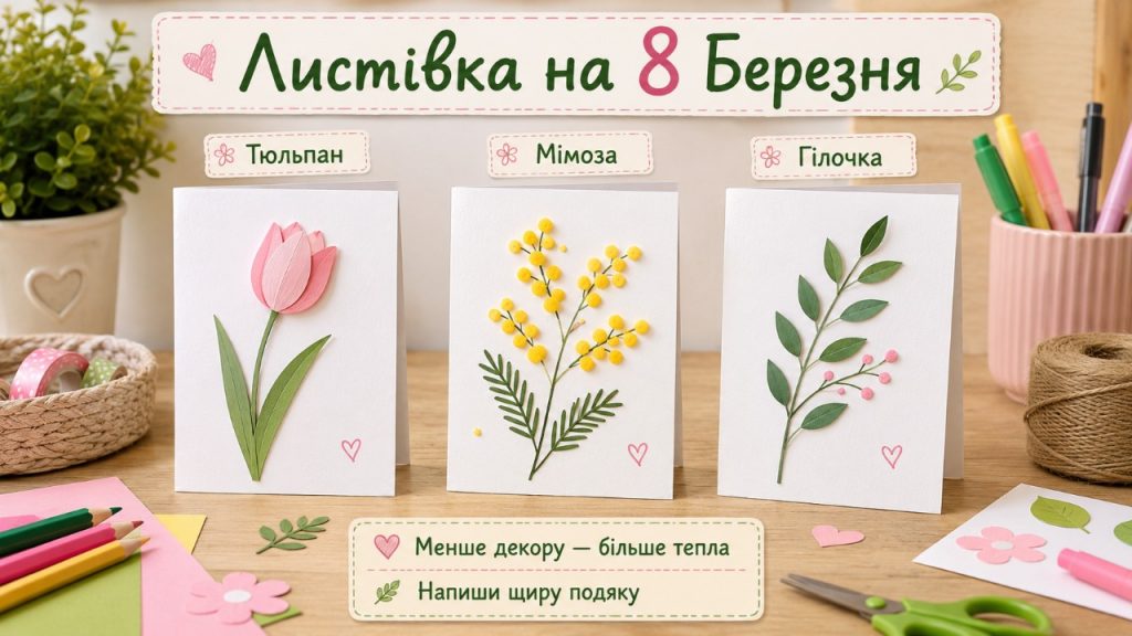 Як зробити листівку з А4 за 5 хвилин: ідеї для ДР, Нового року та 8 Березня