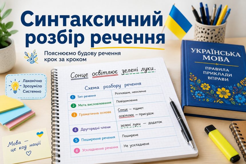 Як зробити синтаксичний розбір речення українською: покрокова інструкція з прикладами