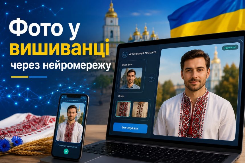 Як зробити фото у вишиванці через ШІ безкоштовно: інструкція 2026