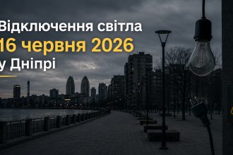 Відключення світла 16 червня 2026 Дніпро: список адрес зі старими і новими назвами, де не буде електрики