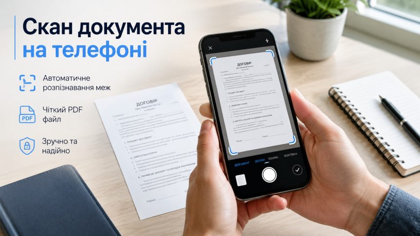 Як зробити скан-копію документа на телефоні без сканера: проста інструкція
