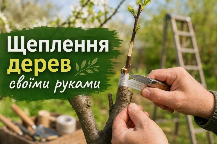 Як зробити щеплення дерев: копулювання, у розщеп, окулірування та фіксація