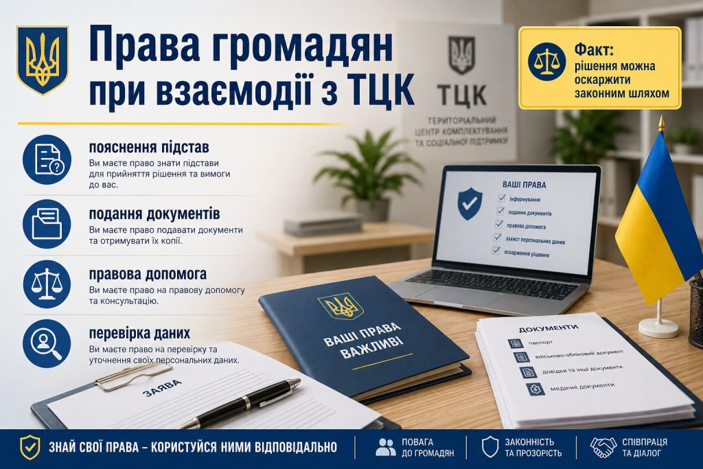ТЦК та СП 2026: що це таке, функції, права громадян і відмінність від військкомату