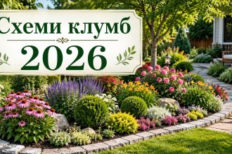 Як зробити гарну клумбу своїми руками: 5 схем посадок і підбір рослин на 2026 рік