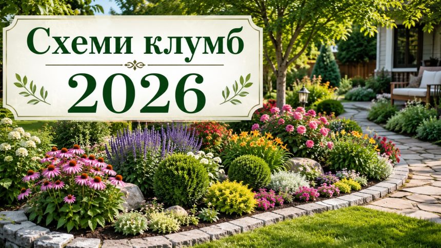 Як зробити гарну клумбу своїми руками: 5 схем посадок і підбір рослин на 2026 рік