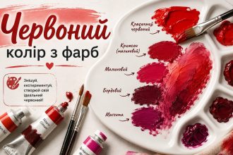 Як зробити червоний колір з фарб: покрокова інструкція та які кольори треба змішати