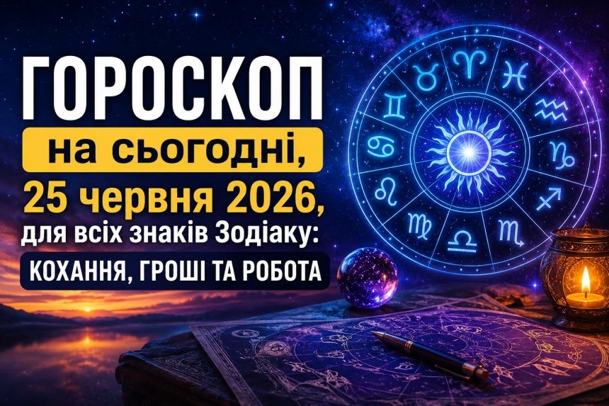 Гороскоп на сьогодні, 25 червня 2026, для всіх знаків Зодіаку: кохання, гроші та робота