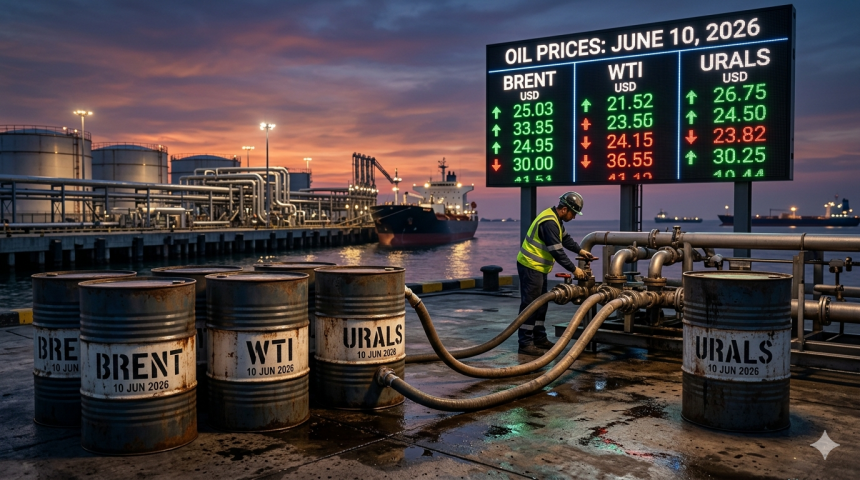 Ціни на нафту 10 червня 2026 — скільки коштує Brent, WTI та Urals сьогодні
