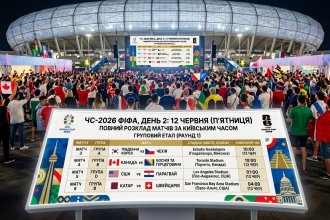 ЧС-2026 ФІФА 12 червня: повний розклад матчів другого дня Мундіалю за київським часом
