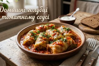 Голубці по-українськи з фаршем і рисом: простий рецепт у томатному соусі