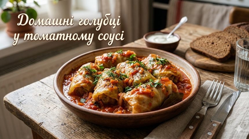 Голубці по-українськи з фаршем і рисом: простий рецепт у томатному соусі