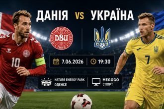 Данія - Україна сьогодні: де дивитись безкоштовно онлайн