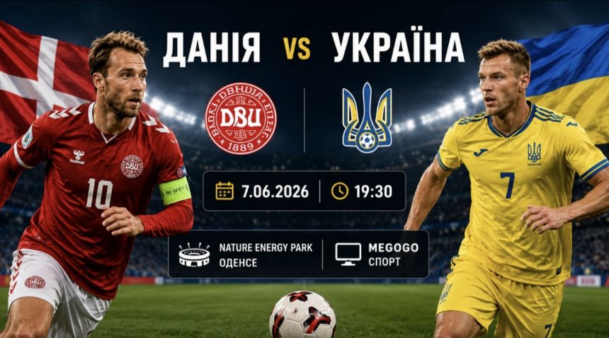 Данія - Україна сьогодні: де дивитись безкоштовно онлайн
