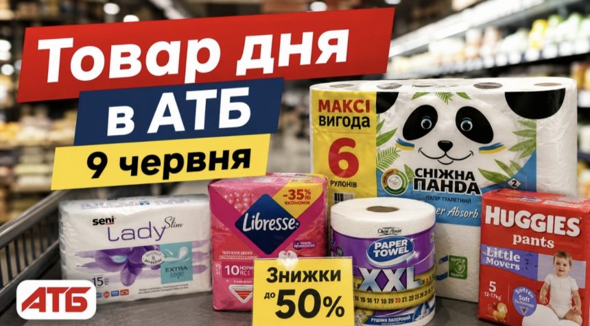 Великі знижки в АТБ до 50%: огляд акційних товарів та найкращих пропозицій на 9 червня 2026 року