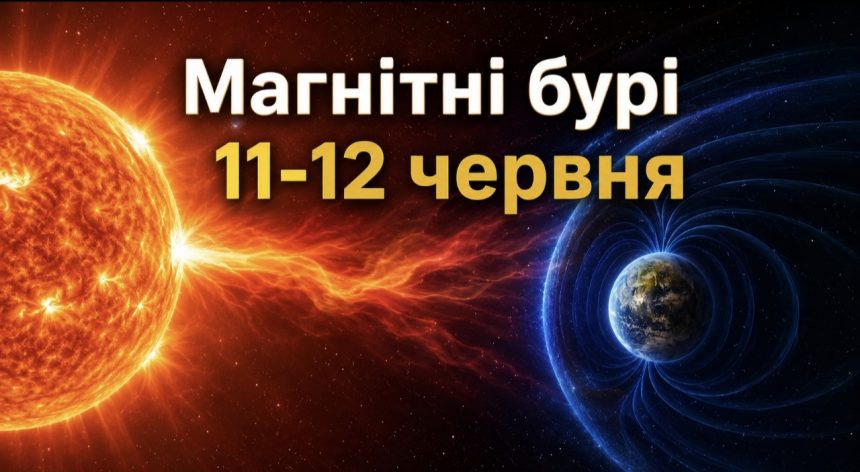 Магнітні бурі 11-12 червня 2026: який K-індекс сьогодні та як сонячна активність вплине на самопочуття