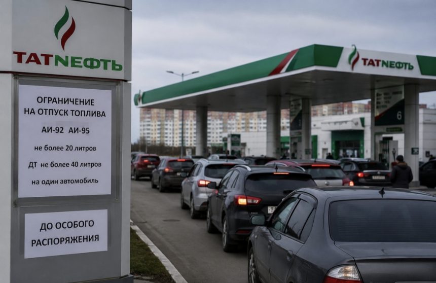 «Татнефть» запровадила ліміти на бензин і дизель: що відбувається з пальним у Росії