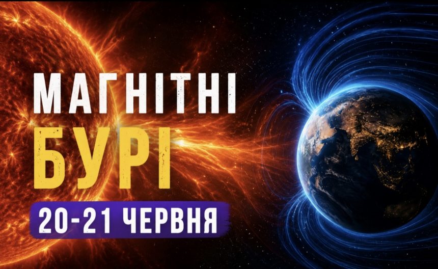 Магнітні бурі 20–21 червня 2026: який K-індекс сьогодні та як сонячна активність вплине на самопочуття