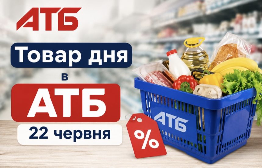 Товар дня в АТБ 22 червня 2026 — що можна купити сьогодні зі знижкою до 50%
