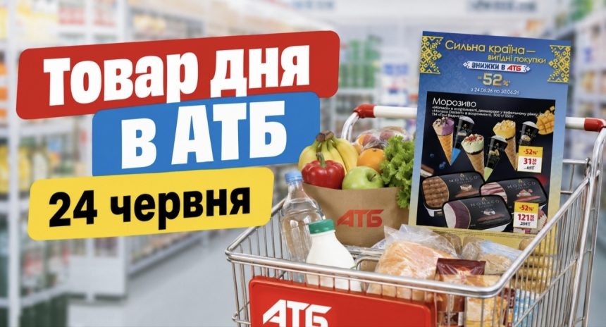 Що купити в АТБ 24 червня: найвигідніші акції дня та знижки до 52% на популярні товари