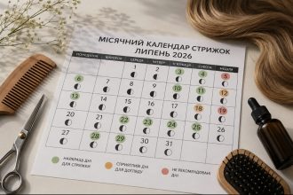 Місячний календар стрижок на липень 2026: найкращі дні для стрижки та догляду за волоссям